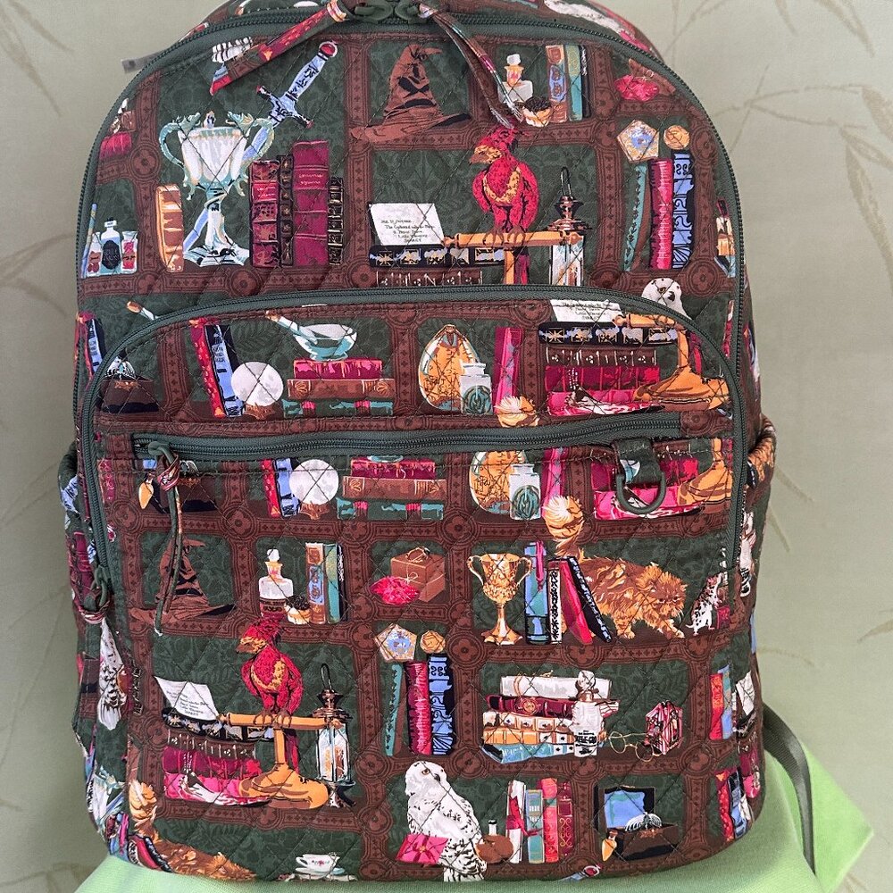 VERA BRADLEY HARRY POTTER BANCROFT BACKPACK:NWT HOGWARTS LIBRARY BAG#4